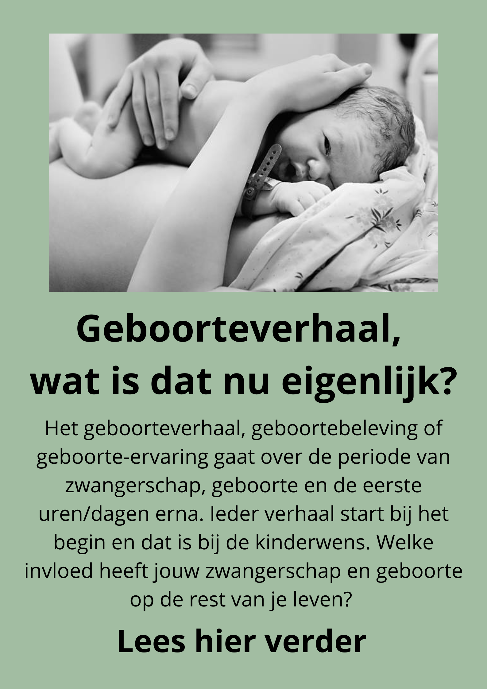 Geboorteverhaal, wat is dat nu eigenlijk?